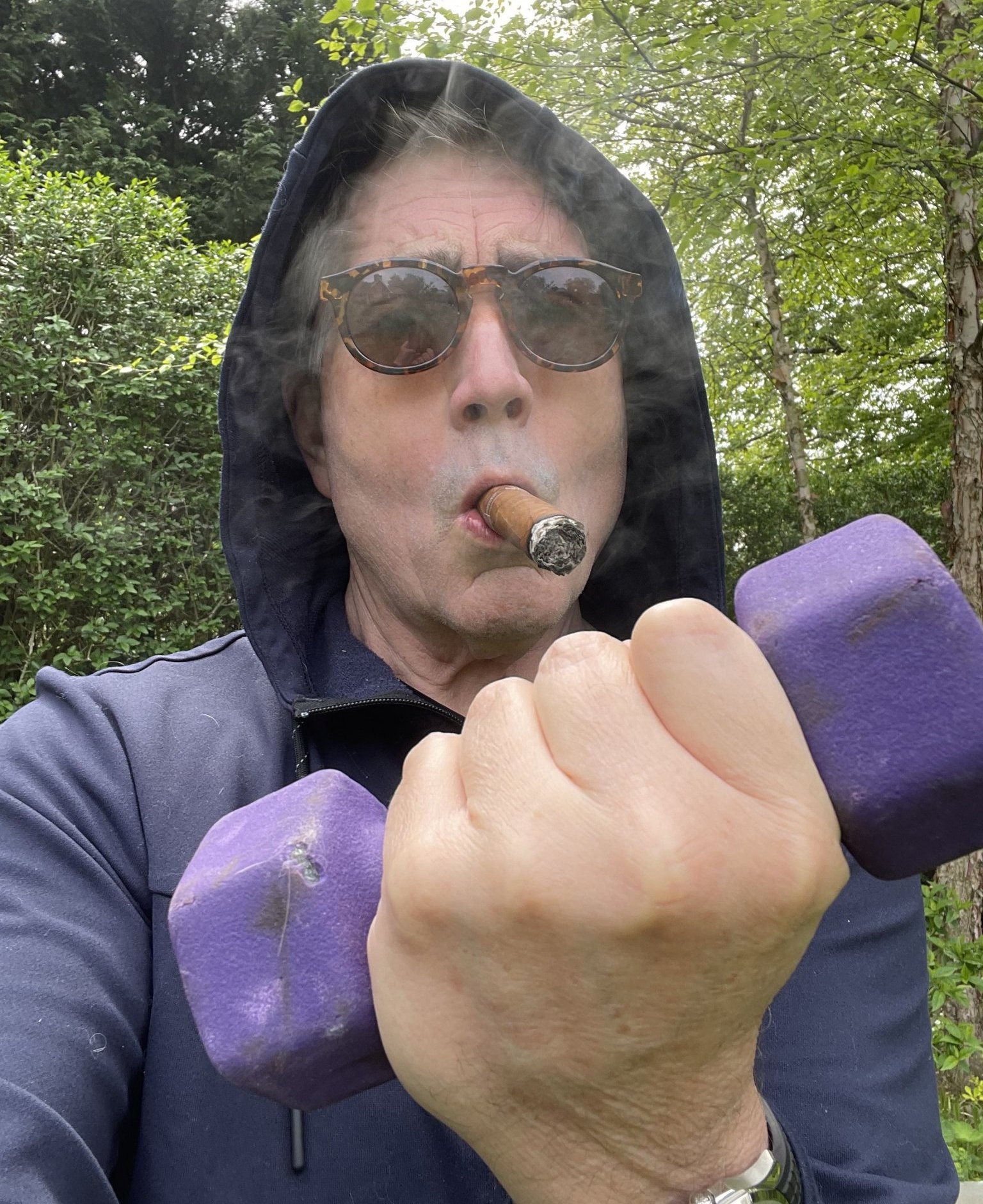 Bill McCuddy takes fitness seriously