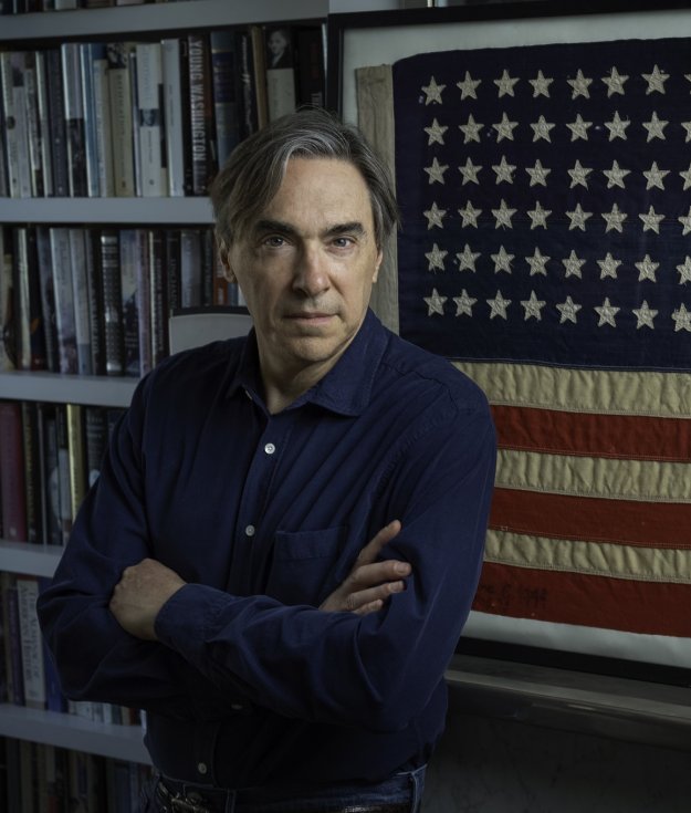 John Monsky with a prized American flag