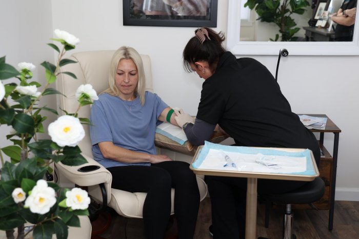 IV vitamin therapy at Heavenly Hydration.