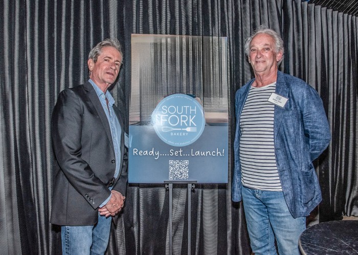 South For Bakery Executive Director Steve Hamilton and Robbie Stein at Parrish Art Museum