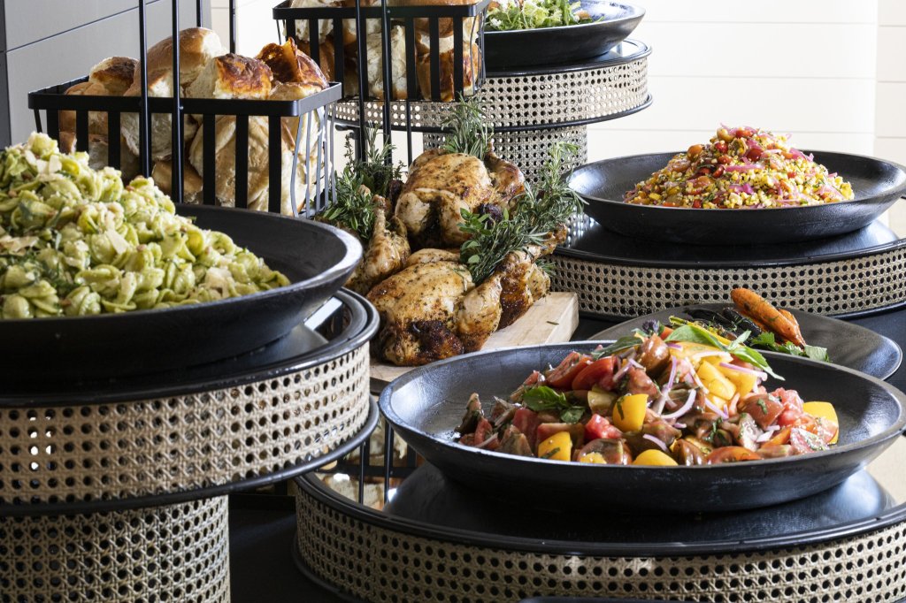 Farm-to-table items on the menu at 230 ELM Elegant Affairs