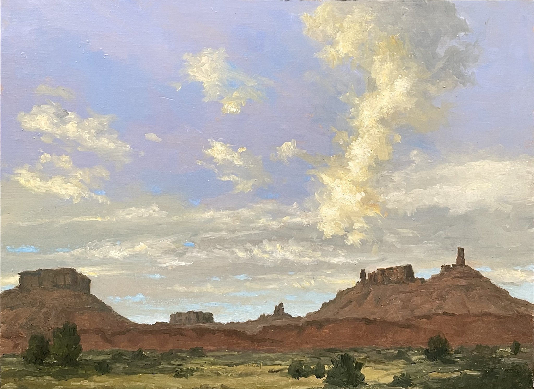David Peikon “Just Another Day in Paradise,” 12 x 16 oil on panel (Canyon Lands of Utah), Courtesy Art Studio Hamptons