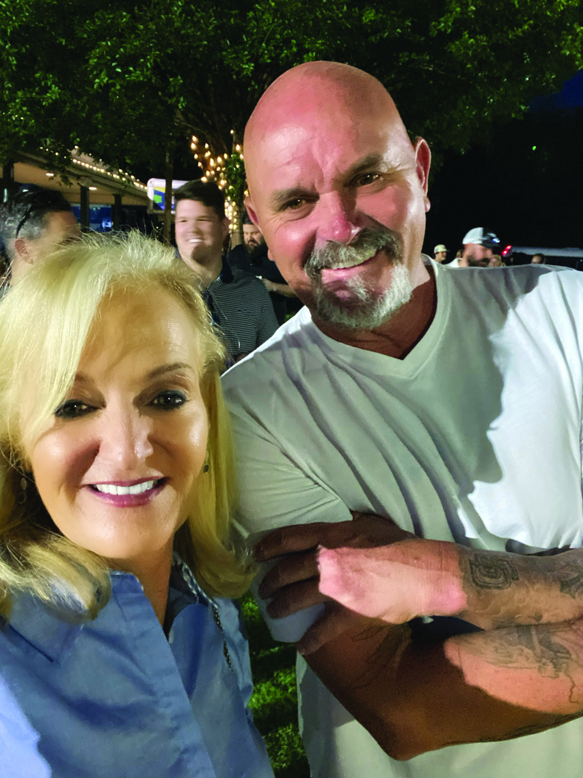 Ann Liguori with former NY Yankee David Wells at the BMW Charity Pro-Am