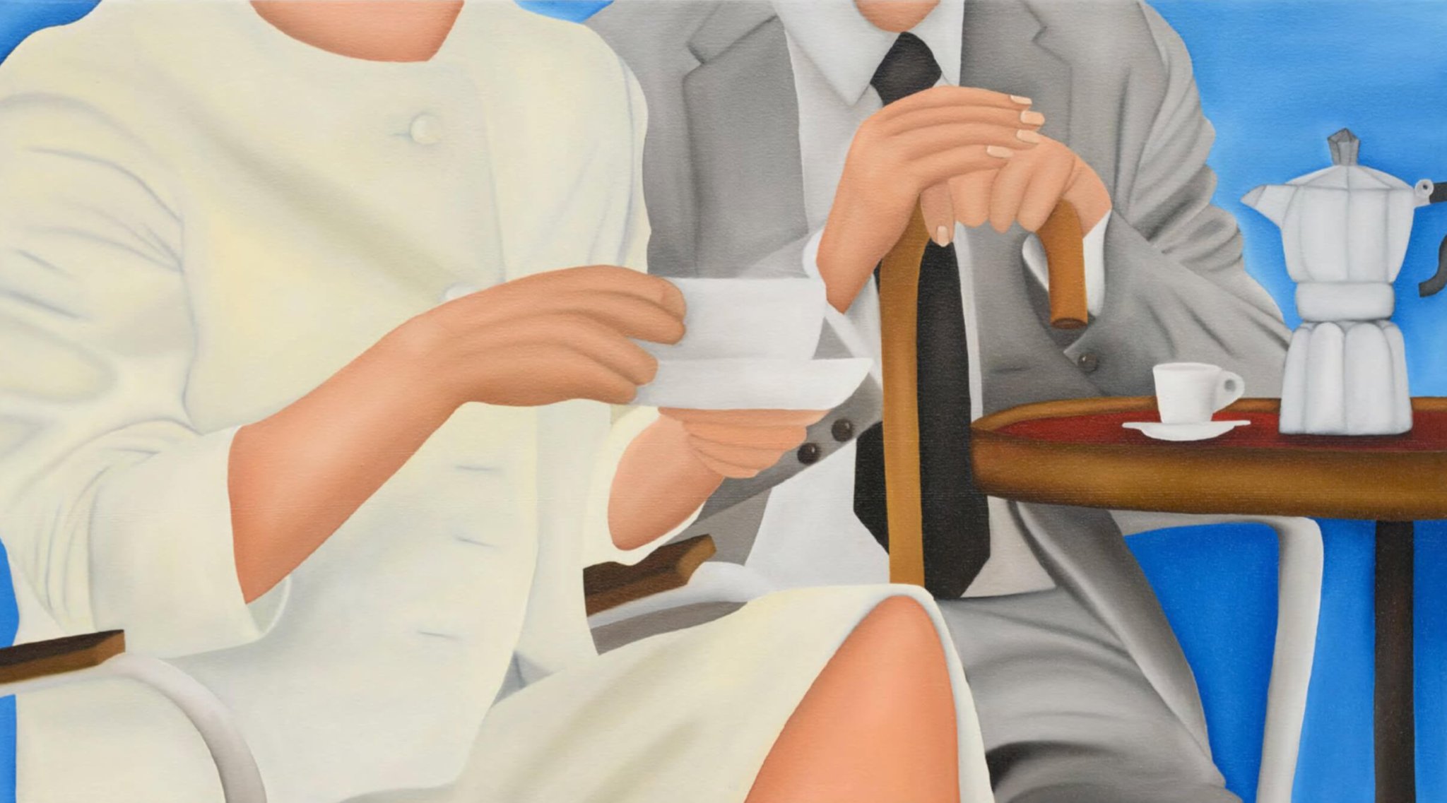 Alli Conrad "Piazza San Marco" from La Dolce Vita on view at LDV at The Maidstone