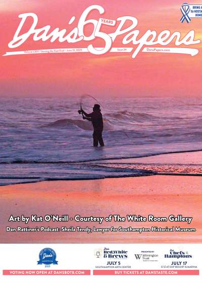 June 13, 2025 Dan's Papers cover art by Kat O'Neill, Courtesy of The White Room Gallery