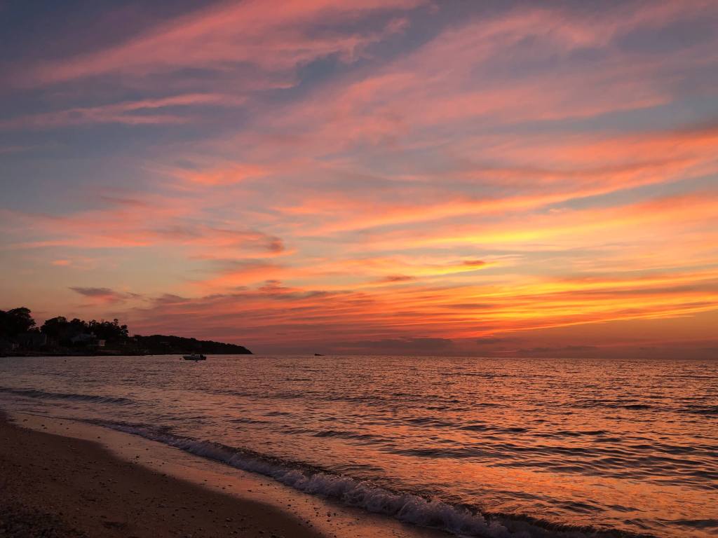 Sunset at Town Beach, Southold.