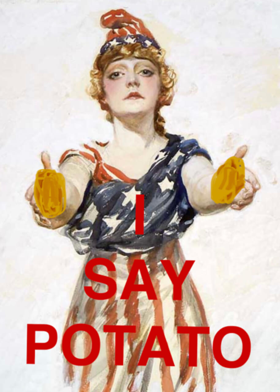 "I Say Potato" opens June 6 at the Bridgehampton Museum - poster