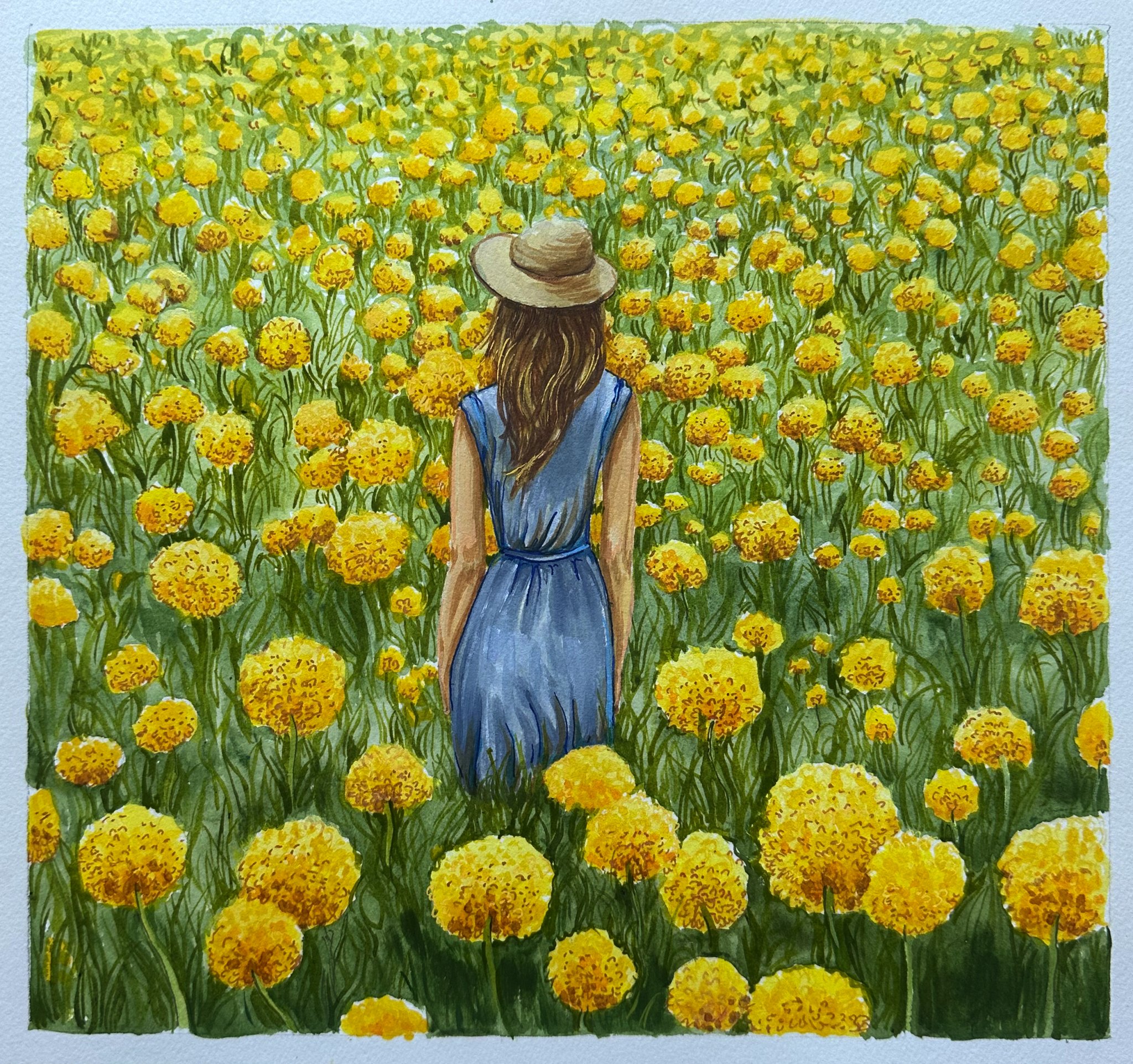Art by Kara Hoblin on view in "The Gardner's Daughter"
