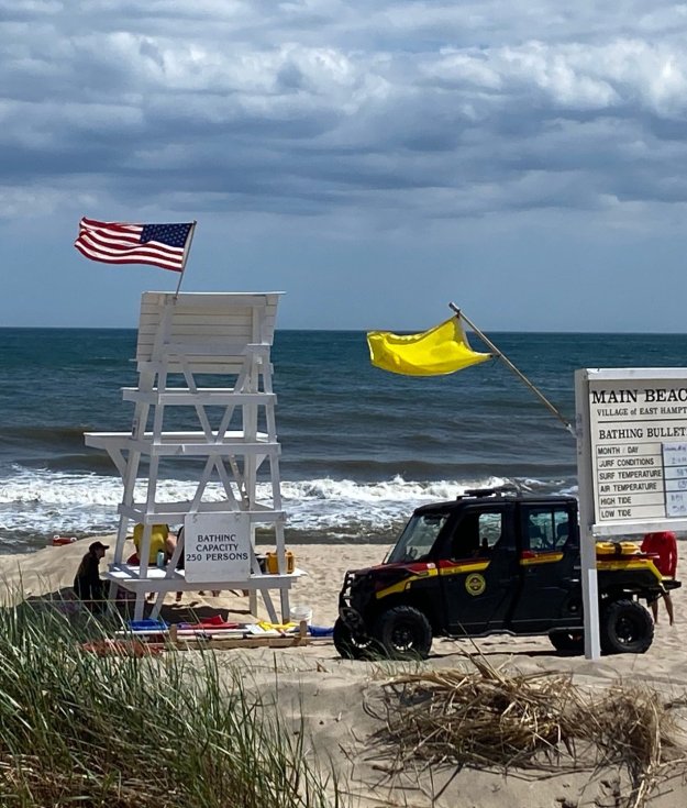 Main Beach lifeguard chair East Hampton