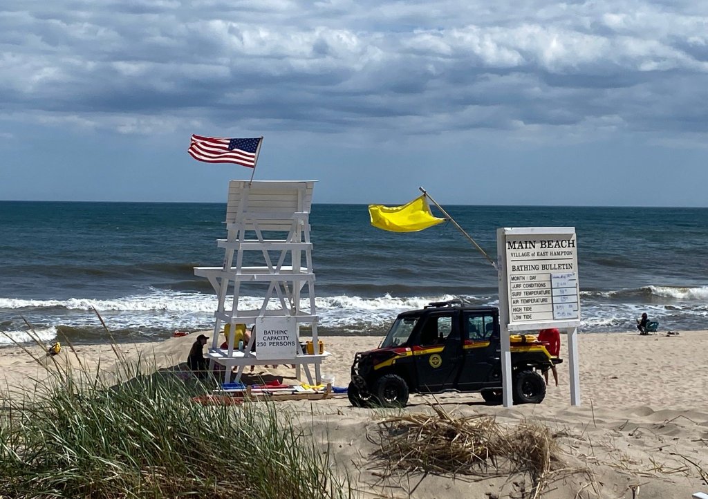 Main Beach lifeguard chair East Hampton