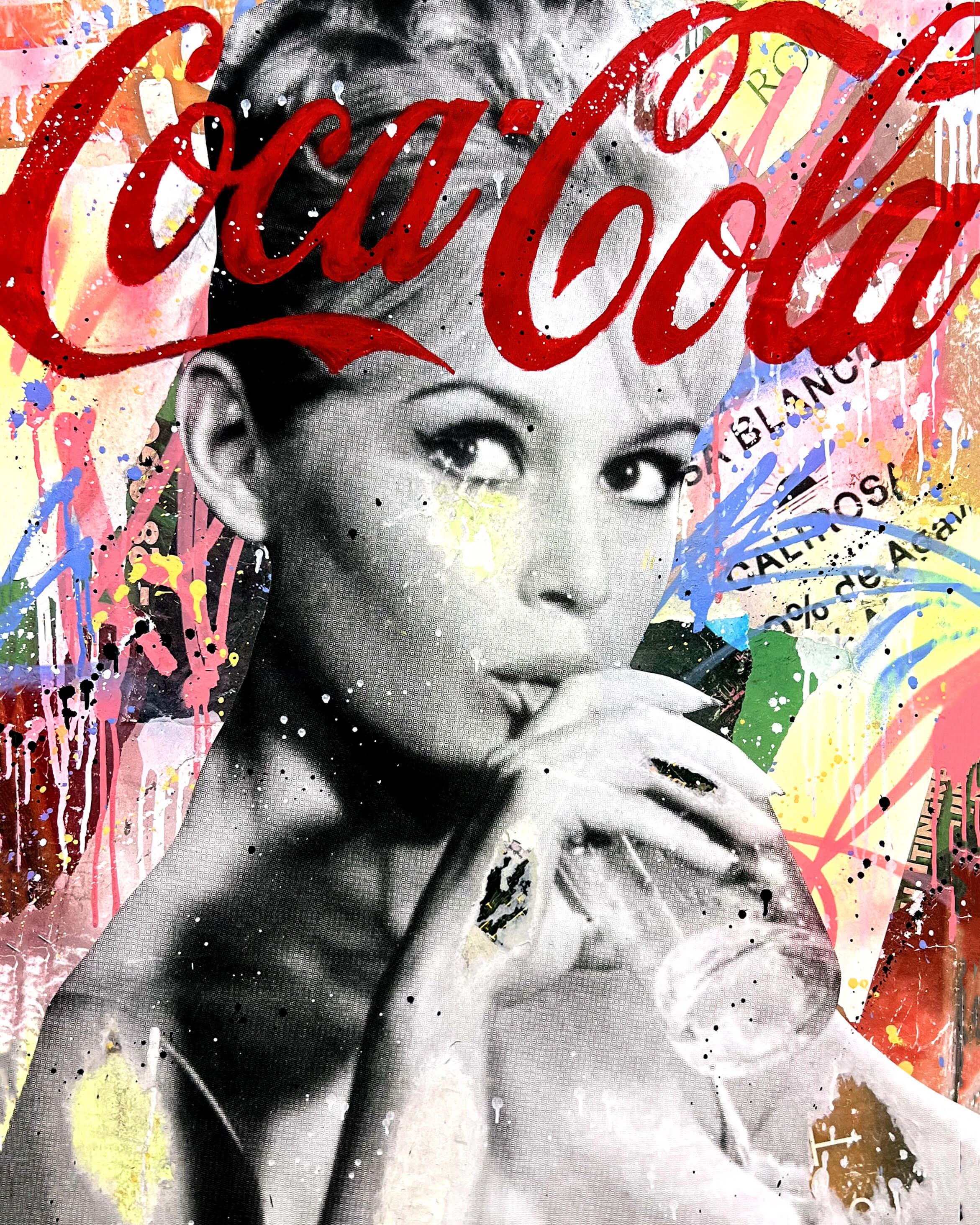 "Bardot x Coca Cola" by Seek One, Courtesy The White Room Gallery