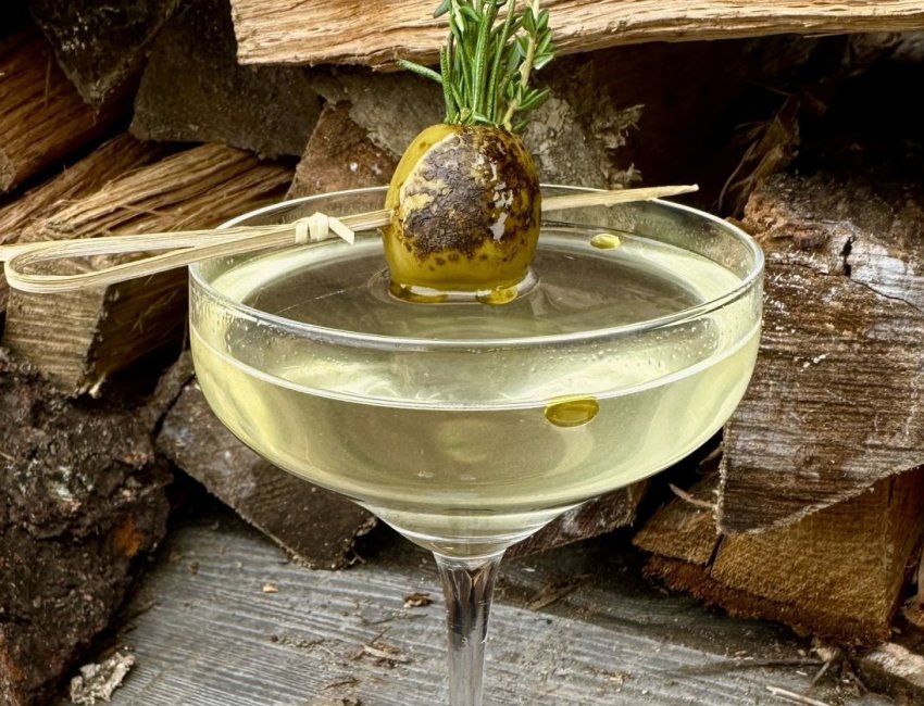 The olive martini