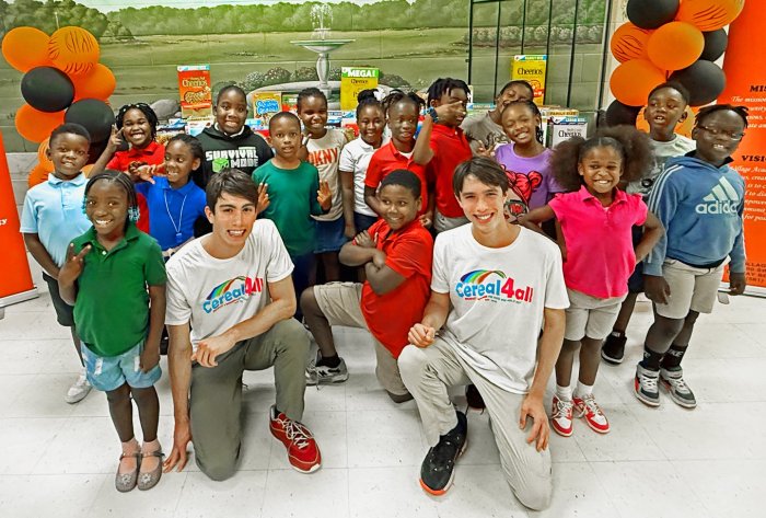 Village Academy School with Cereal4all Founders Jett and Luke Justin