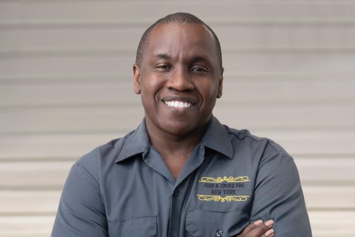 Fire & Smoke BBQ NY chef Samuel Alleyne