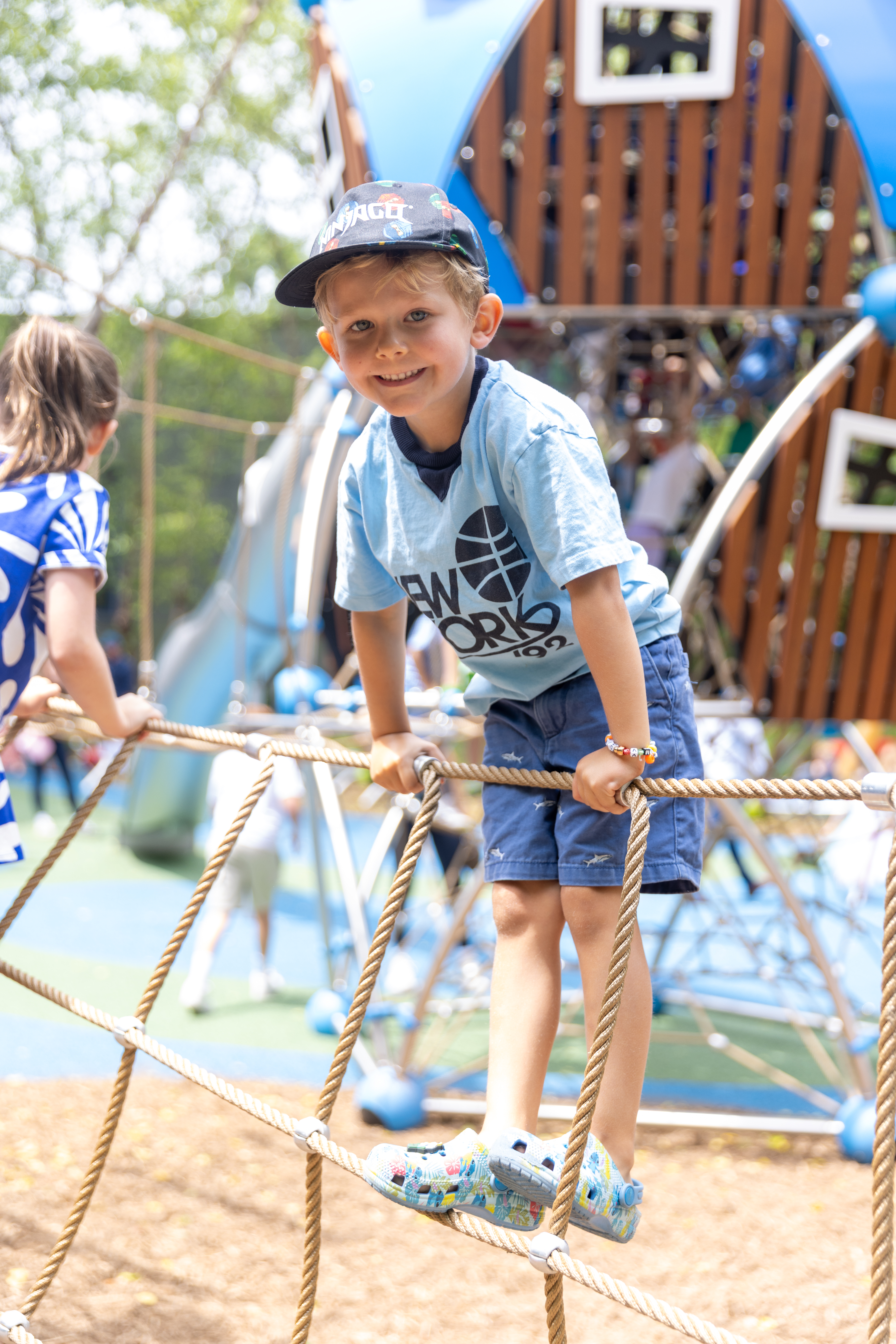Children love the new playground at CMEE