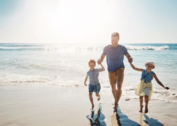 The beach is the best family summertime hangout spot for kids and families