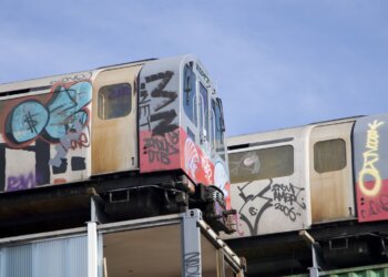 The graffitied Hamptons Subway cars were quickly cleaned.