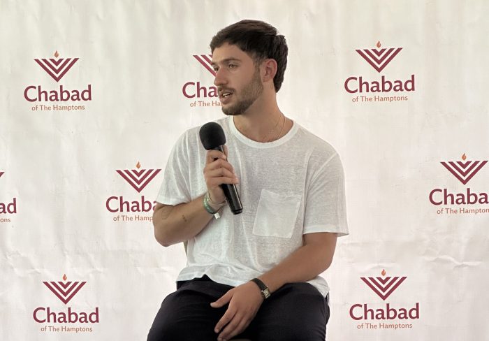 Omer Shem Tov, who was captured and held hostage by Hamas, is a free man. He recently spoke in East Hampton.