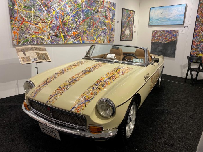 Jackson Pollock car Hamptons Fine Art Fair 2025