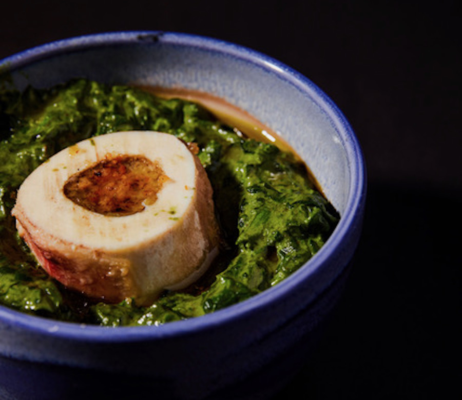 Maverick’s Bone Marrow Creamed Spinach