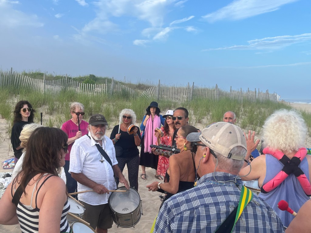 The Sagaponack Drum Circle is held at Sagg Main Beach