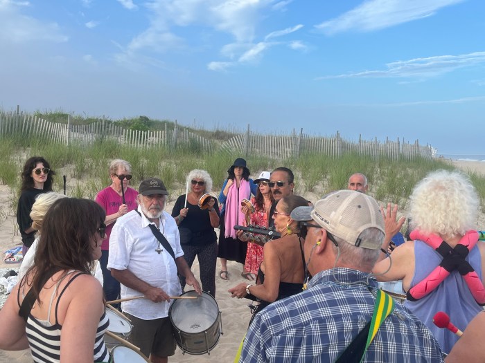 The Sagaponack Drum Circle is held at Sagg Main Beach