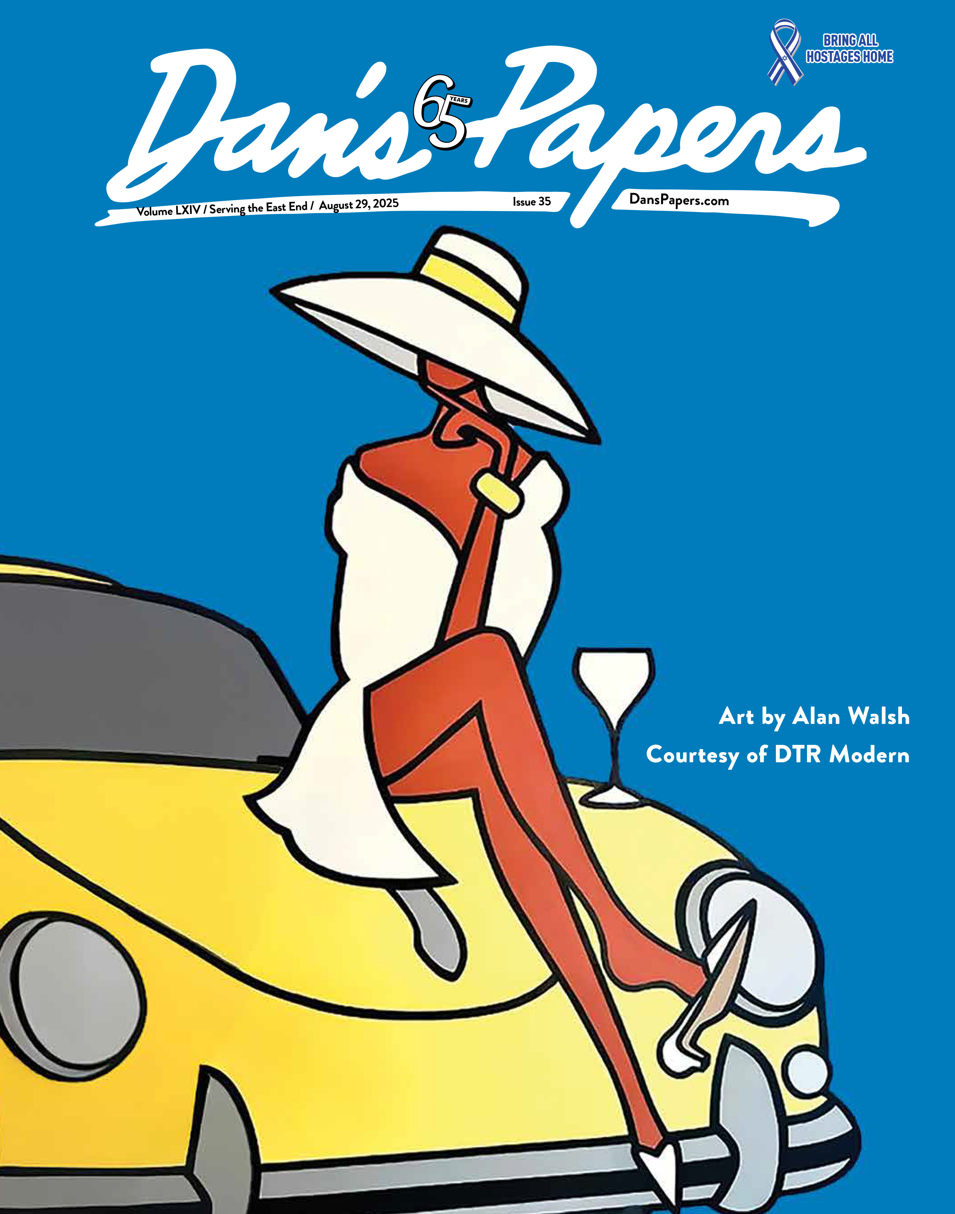 August 29, 2025 Dan's Papers cover art by Alan Walsh, Courtesy DTR Modern Galleries