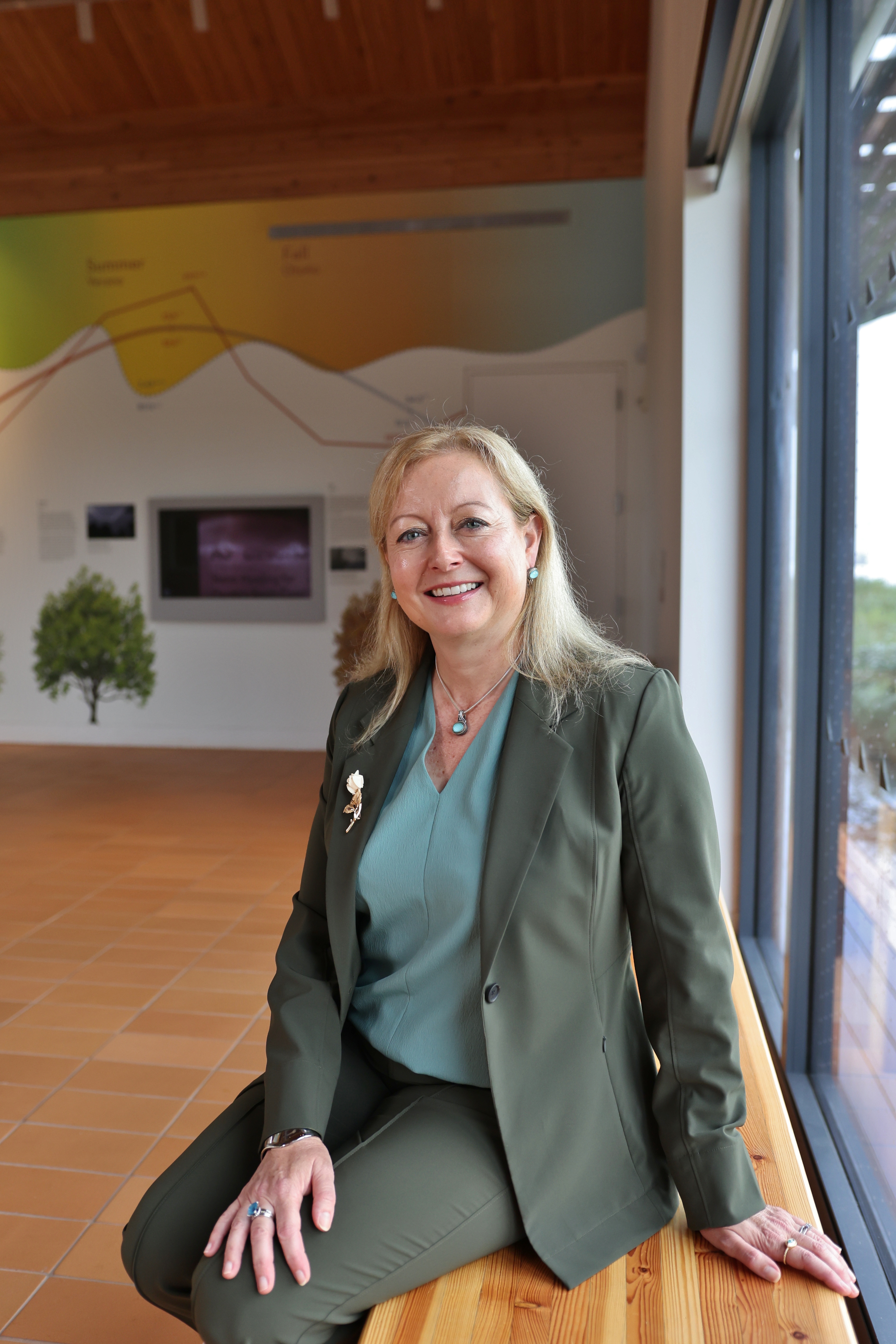 LIPA CEO Carrie Meek Gallagher at the Jones Beach Energy & Nature Center (Bob Giglione)