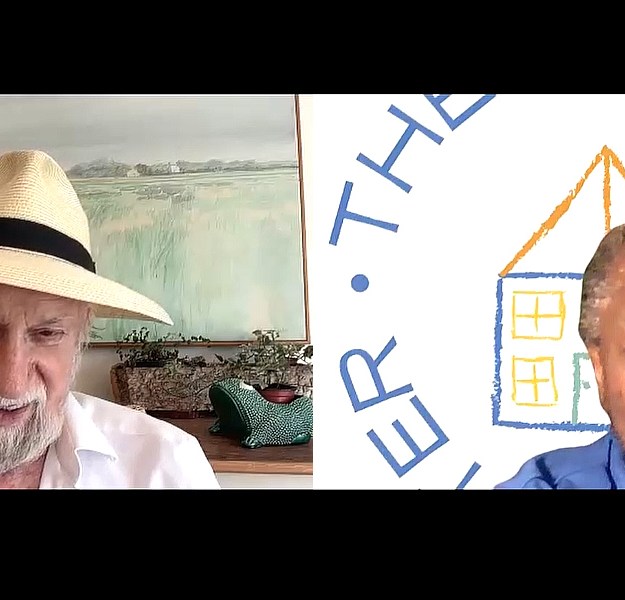 Dan Rattiner and Bonnie Cannon, Director of the Bridgehampton Child Care and Recreational Center