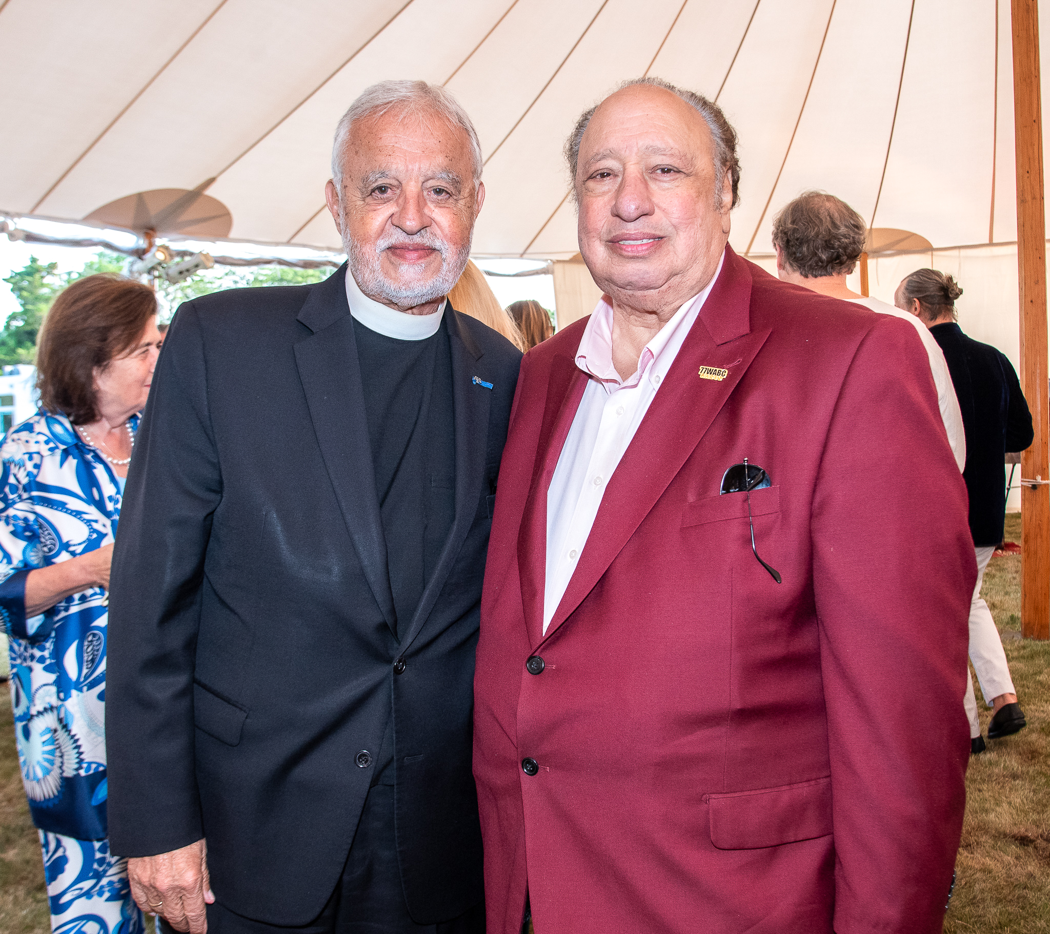 Father Alexander Karloutsos and John Catsimatidis