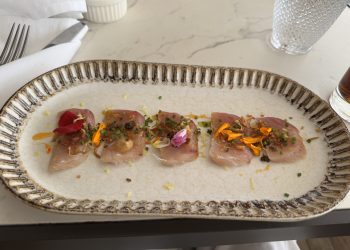 Sashimi at Gigi's Montauk.