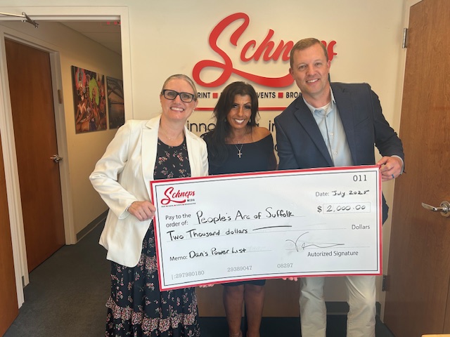 Pictured are Mary Fu, Chief Advancement Officer, People’s Arc of Suffolk; Tonia N. Cimino, Schneps Media; and Power List honoree John McGuigan, Chief Executive Officer, People’s Arc of Suffolk