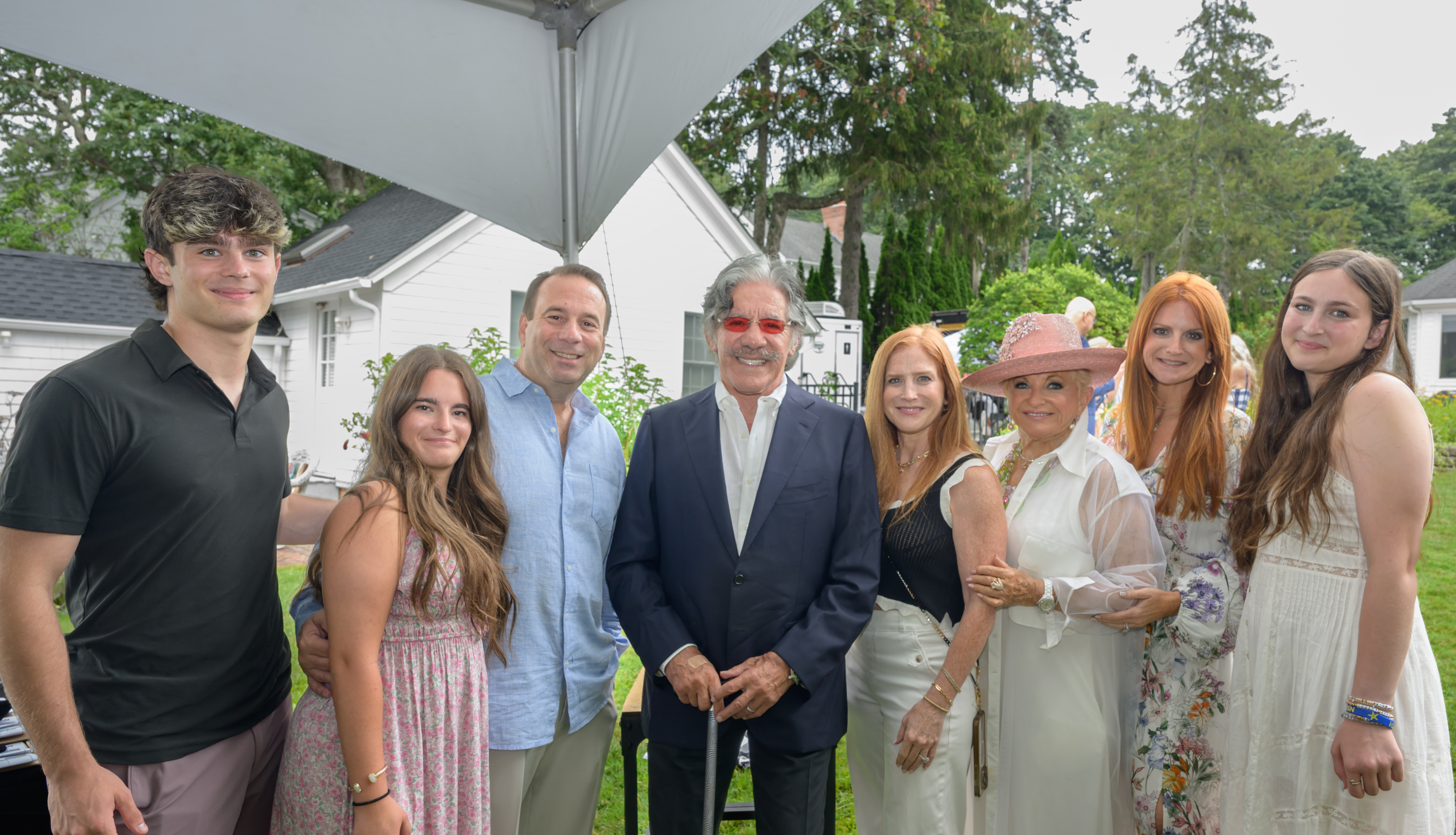 Jonah Aloni, Jaidin and Dino Diiorio, Geraldo Rivera, Samantha Sohmer, Vicki Schneps, Elizabeth and Addison Aloni