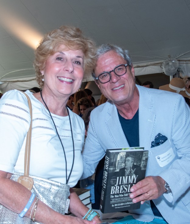 Juliet Papa and Richard Esposito at Authors Night 2025
