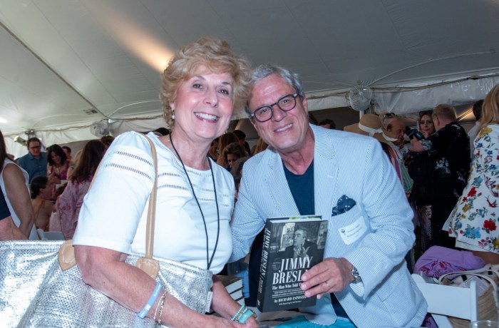 Juliet Papa and Richard Esposito at Authors Night 2025