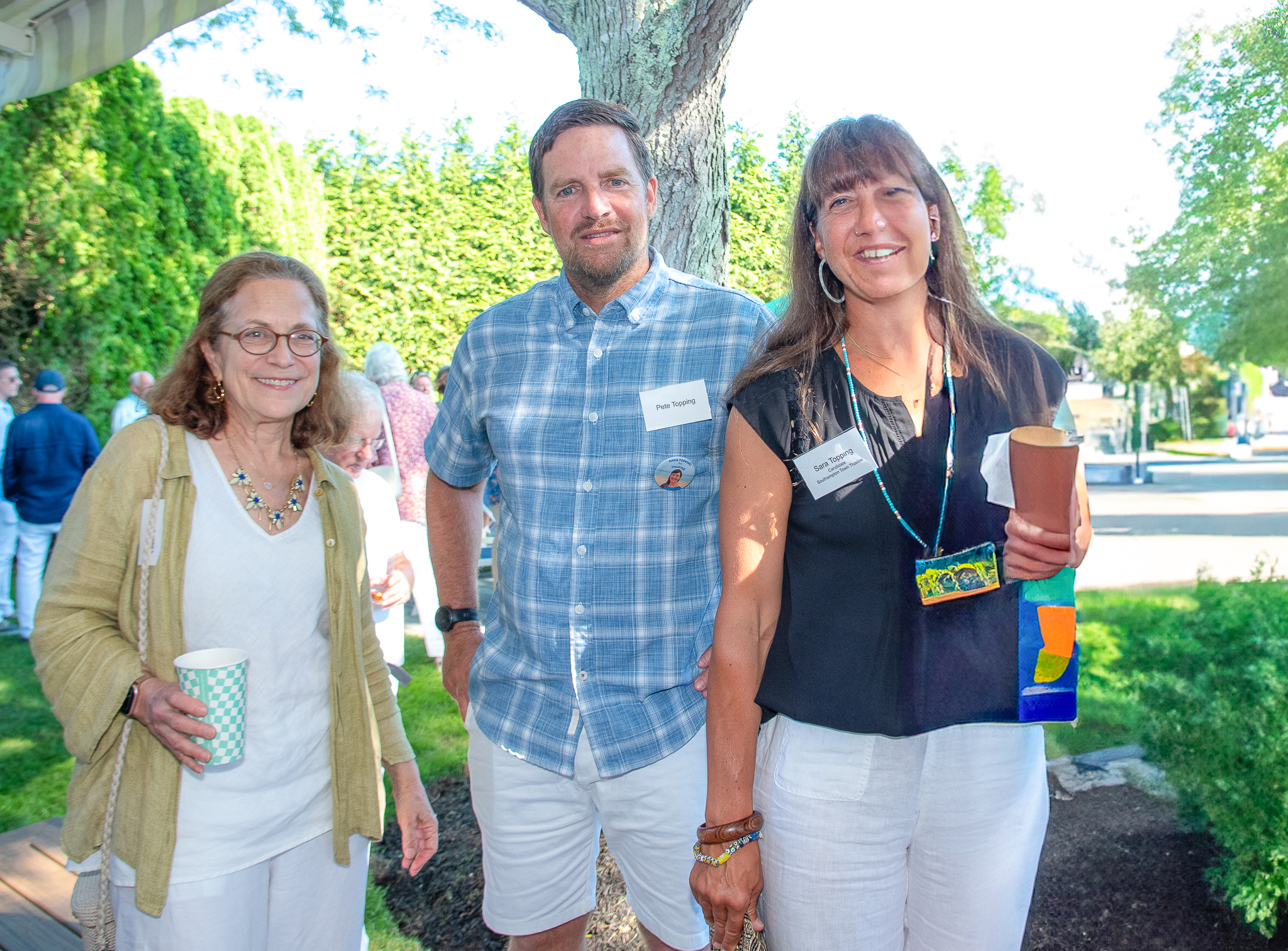 Leslie Schultz, Pete and Sara Topping