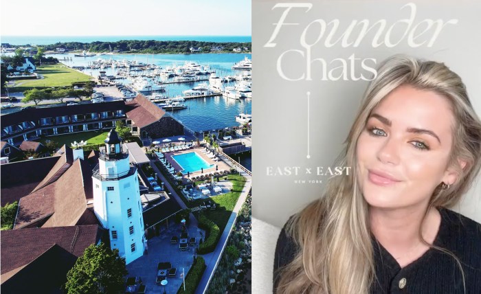 The Montauk Yacht Club on Star Island, Martha Nolan (Eric Striffler Photography, tiktok.com/@martha_nolan)