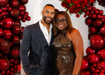 Omari Hardwick and Sandy Collier