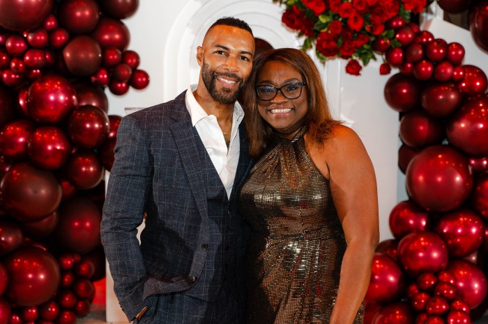 Omari Hardwick and Sandy Collier