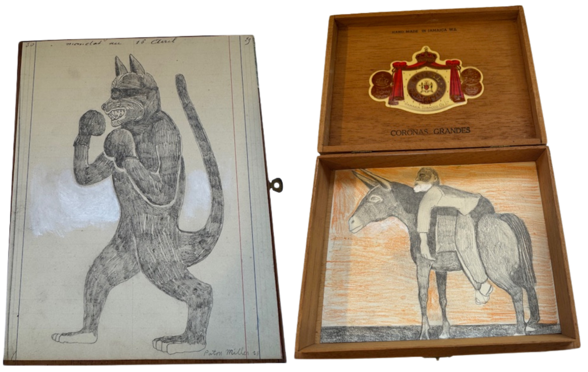 Paton Miller box from the 2025 East End Hospice Box Art Auction