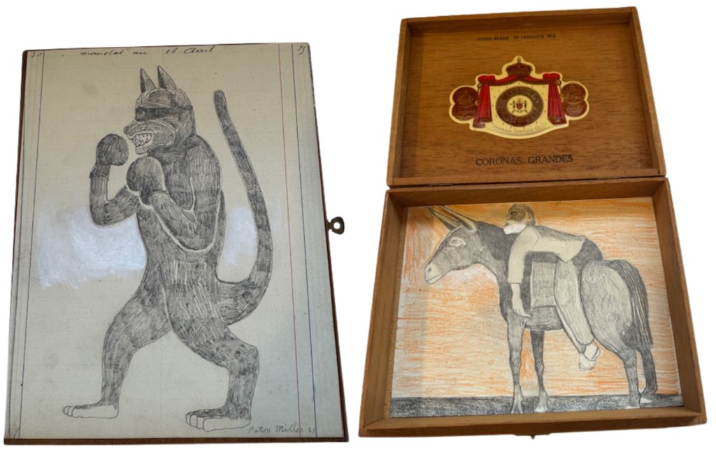 Paton Miller box from the 2025 East End Hospice Box Art Auction