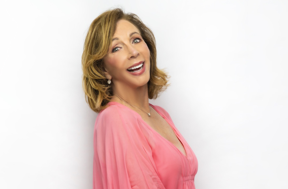 Rita Rudner cropped in pink gown