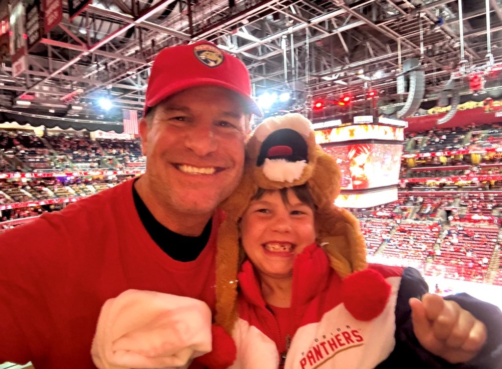 Joe DiMaggio Children's Hospital Foundation Board Member Derek Thornhill and his son Charlie