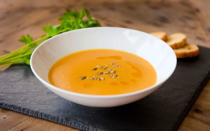 Vegan Spiced Pumpkin Bisque.