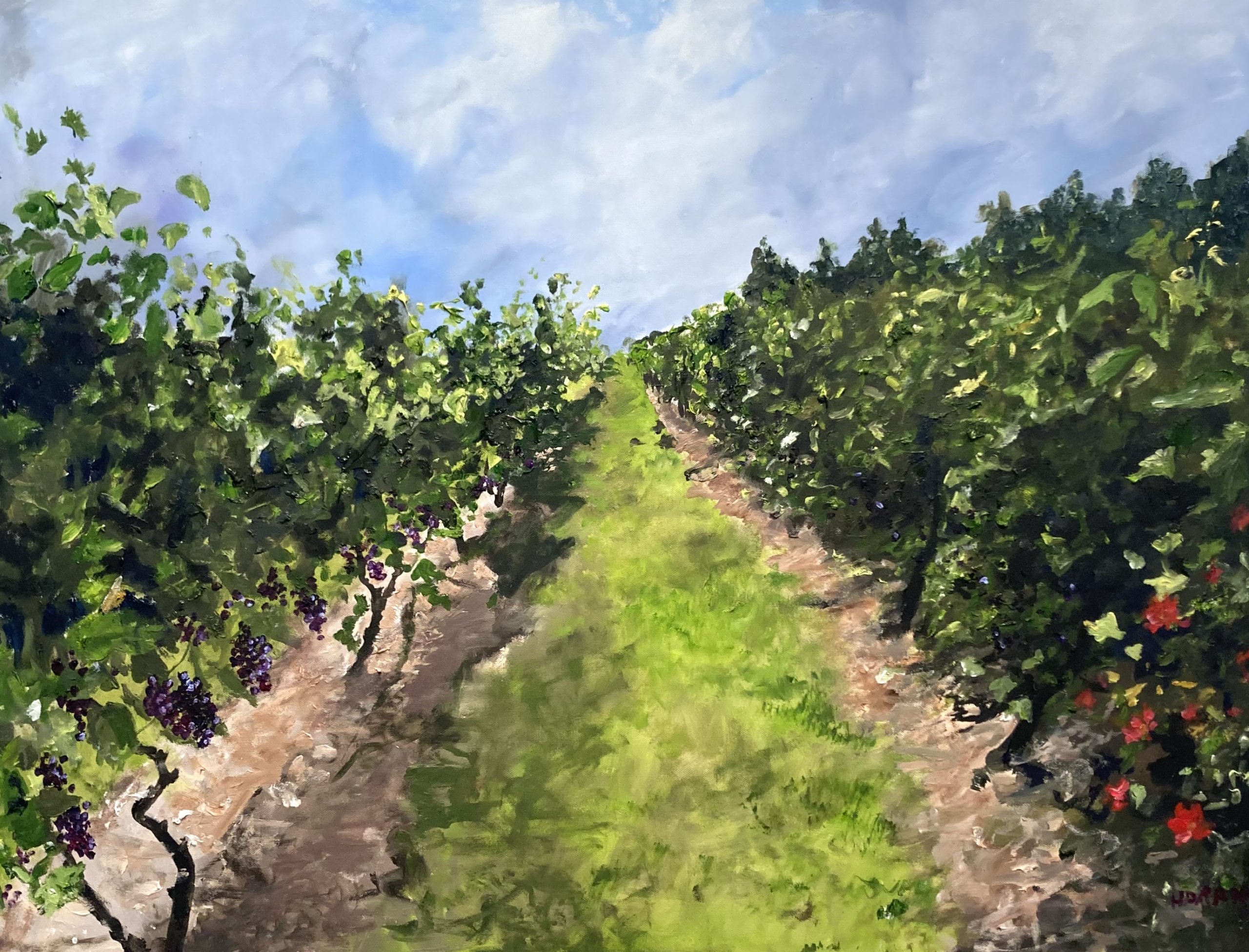 "A Walk in the Vineyard" by Isabelle Haran-Leonardi