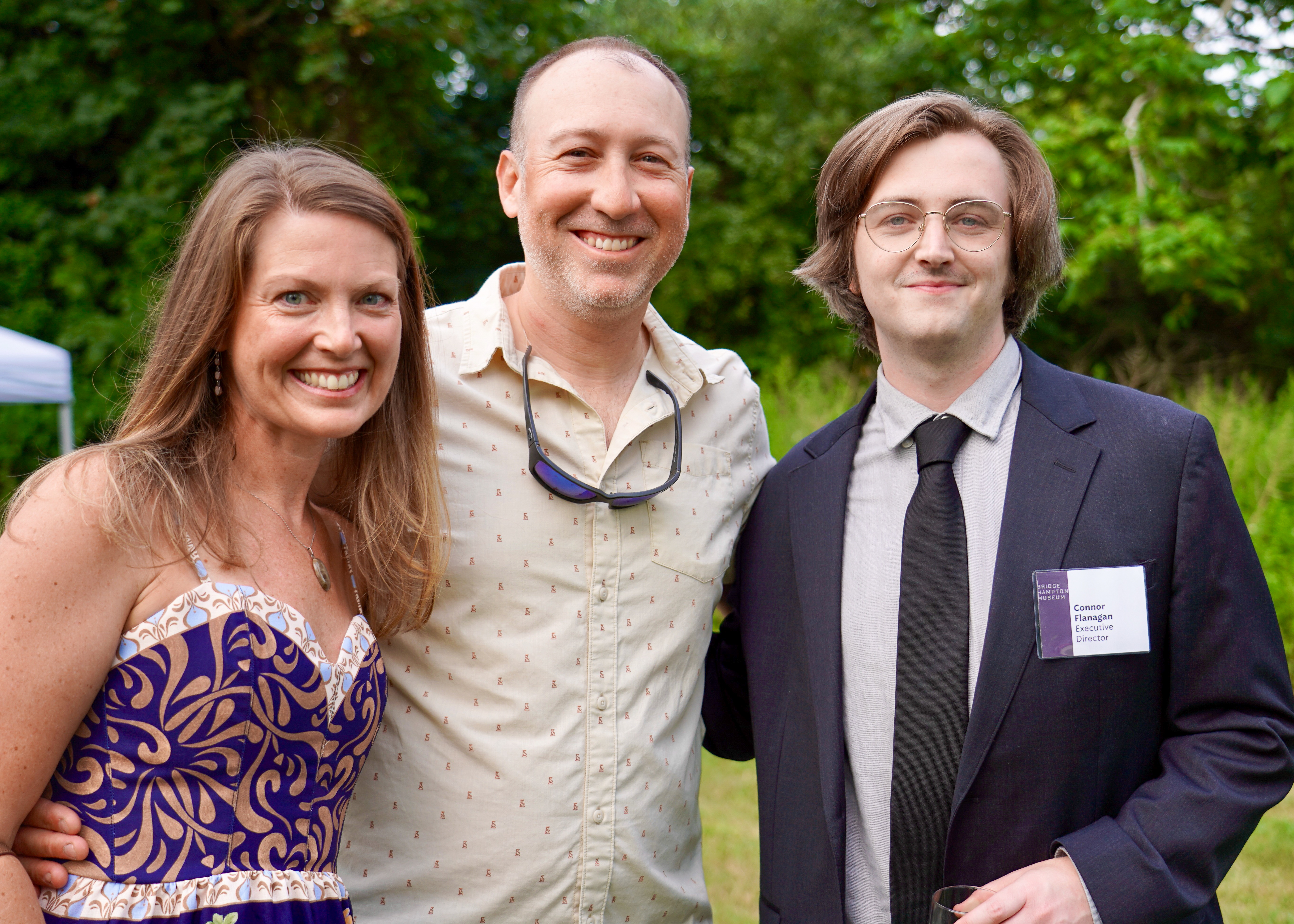 Beth & Eric Wurzburg and Museum Exec. Dir. Connor Flanagan