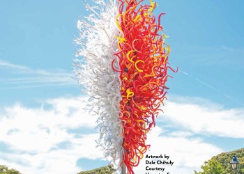 September 5, 2025 Dan's Papers cover art by Dale Chihuly, Courtesy Hampton Synagogue