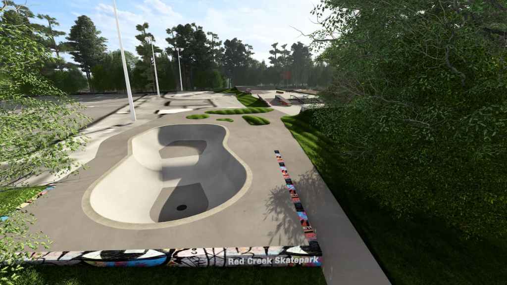 Conceptual design for the planned Red Creek Skate Park in Hampton Bays skatepark