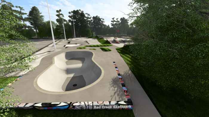 Conceptual design for the planned Red Creek Skate Park in Hampton Bays skatepark