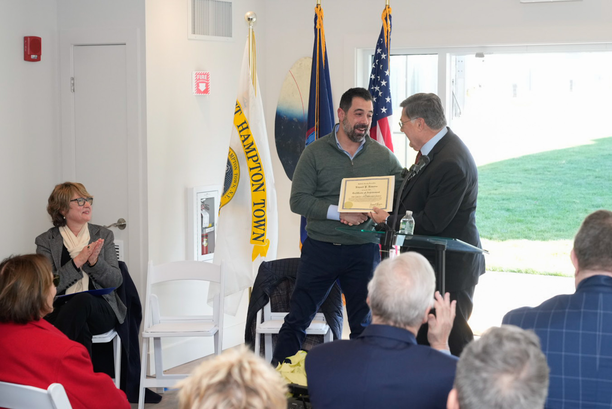 Gardiner's Point ribbon-cutting ceremony with Georgica Green Ventures